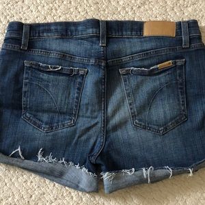 Joe’s jeans denim shorts. 29